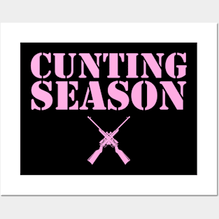 Cunting Season Hunting Counting Season Funny Posters and Art